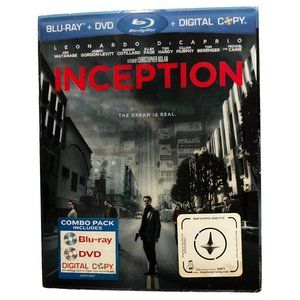 Inception Blu Ray DVD Combo Pack Movie Bundle Leonardo DiCaprio Rated PG-13
